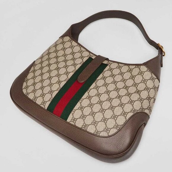 Balenciaga x Gucci Beige/Ebony Coated Canvas/Leather The Hacker Project 1961 ... - Picture 3 of 10